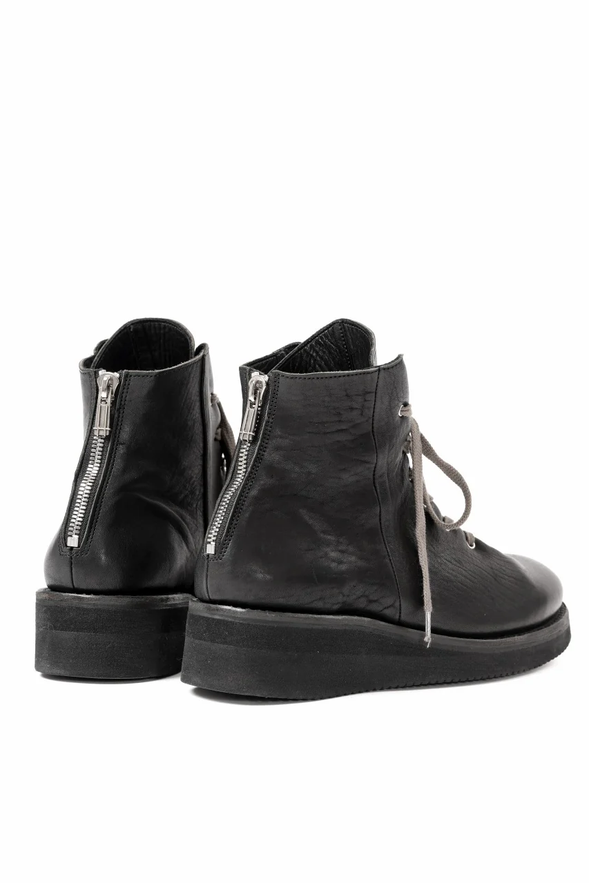 Portaille GATHERED BOOTS / BURNED HORSE (BLACK) - Image 11