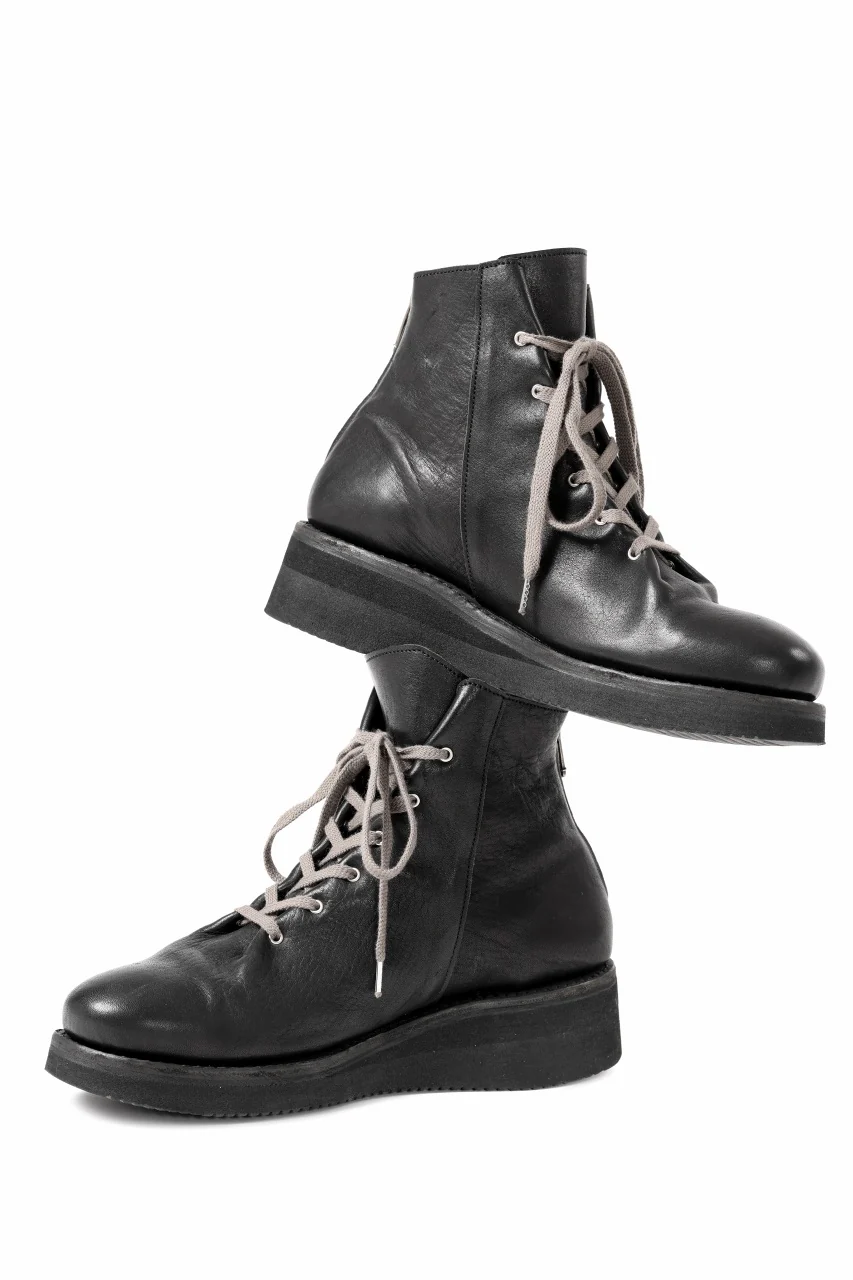 Portaille GATHERED BOOTS / BURNED HORSE (BLACK) - Image 12