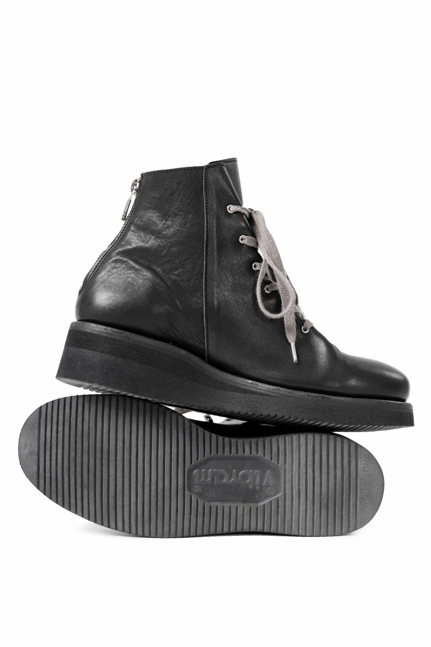 Portaille GATHERED BOOTS / BURNED HORSE (BLACK) - Image 13