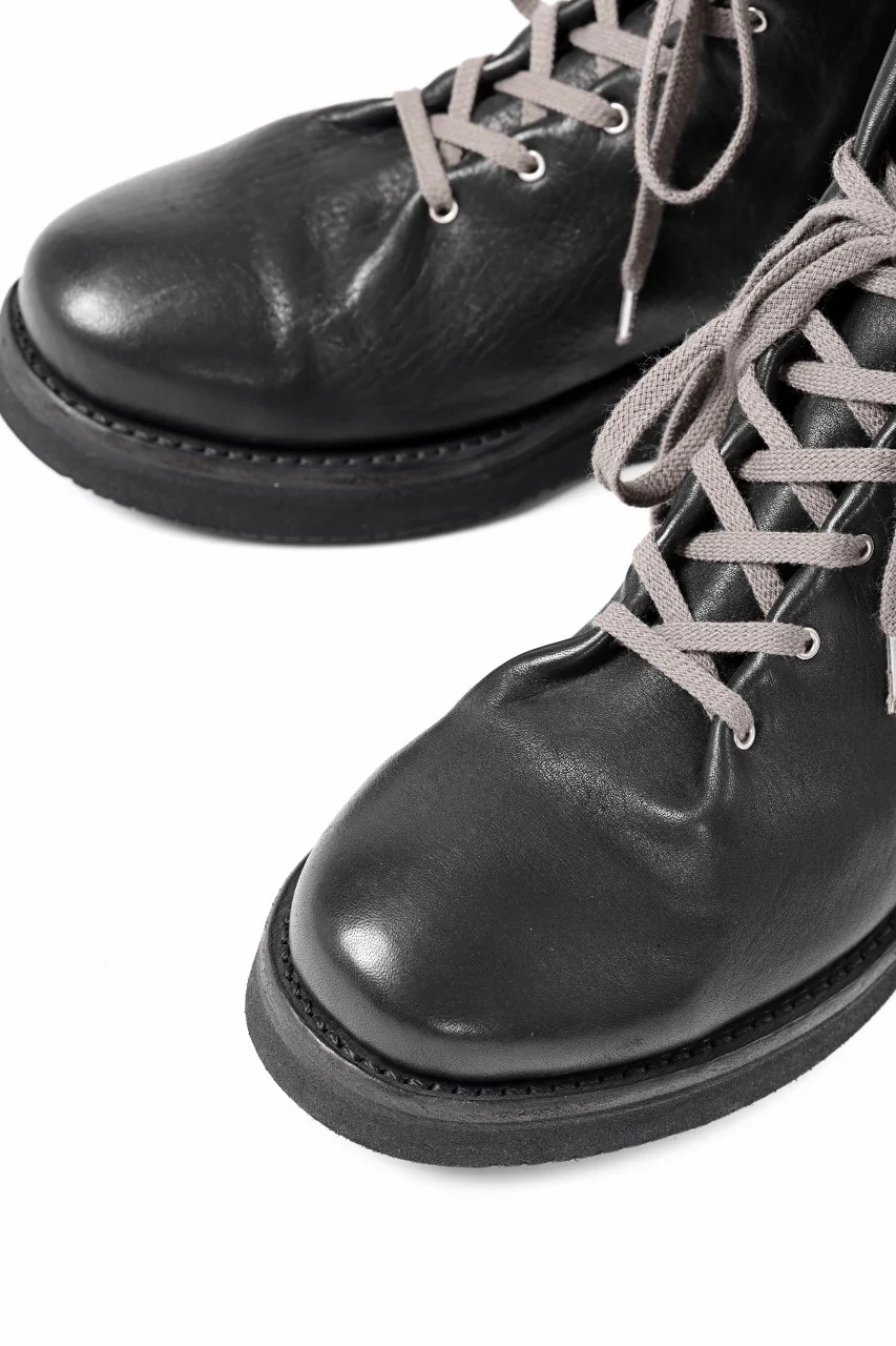 Portaille GATHERED BOOTS / BURNED HORSE (BLACK) - Image 14