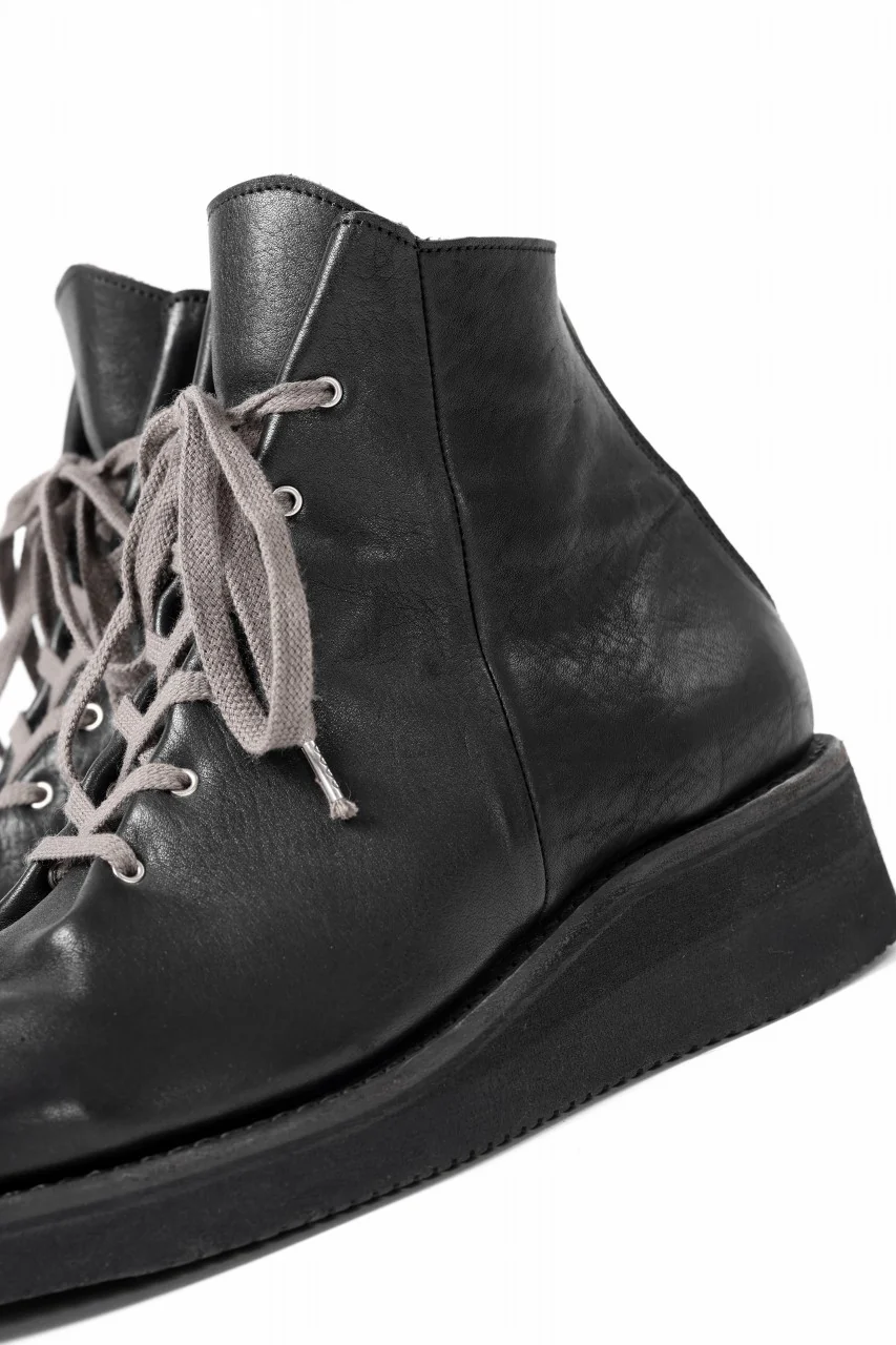 Portaille GATHERED BOOTS / BURNED HORSE (BLACK) - Image 15