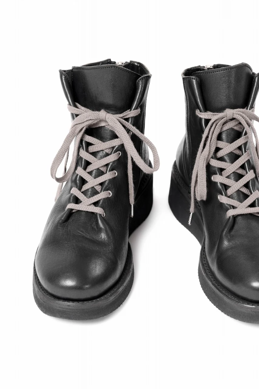 Portaille GATHERED BOOTS / BURNED HORSE (BLACK) - Image 16