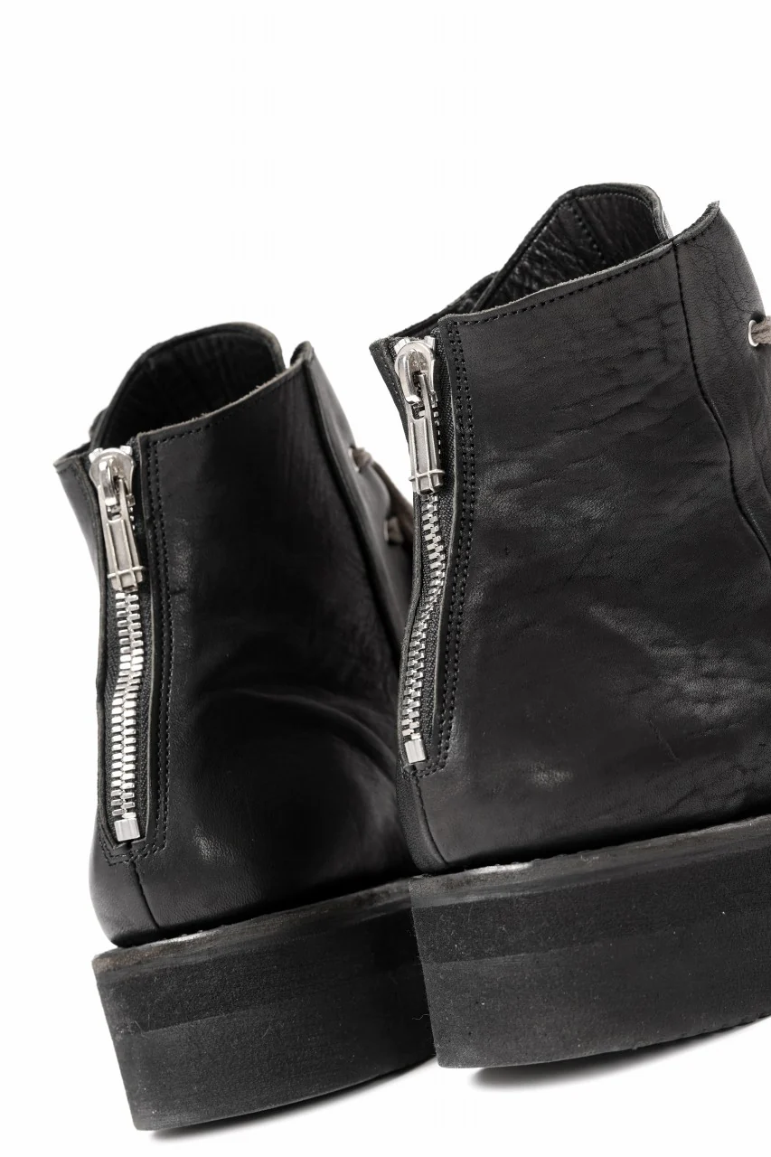 Portaille GATHERED BOOTS / BURNED HORSE (BLACK) - Image 18