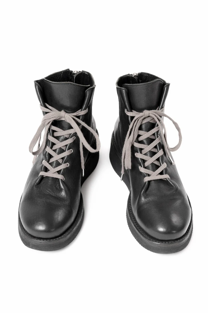 Portaille GATHERED BOOTS / BURNED HORSE (BLACK) - Image 2