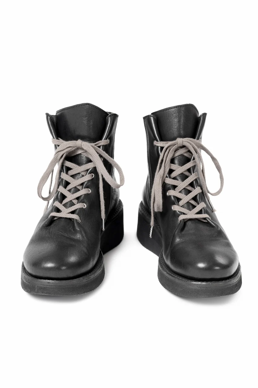 Portaille GATHERED BOOTS / BURNED HORSE (BLACK) - Image 3