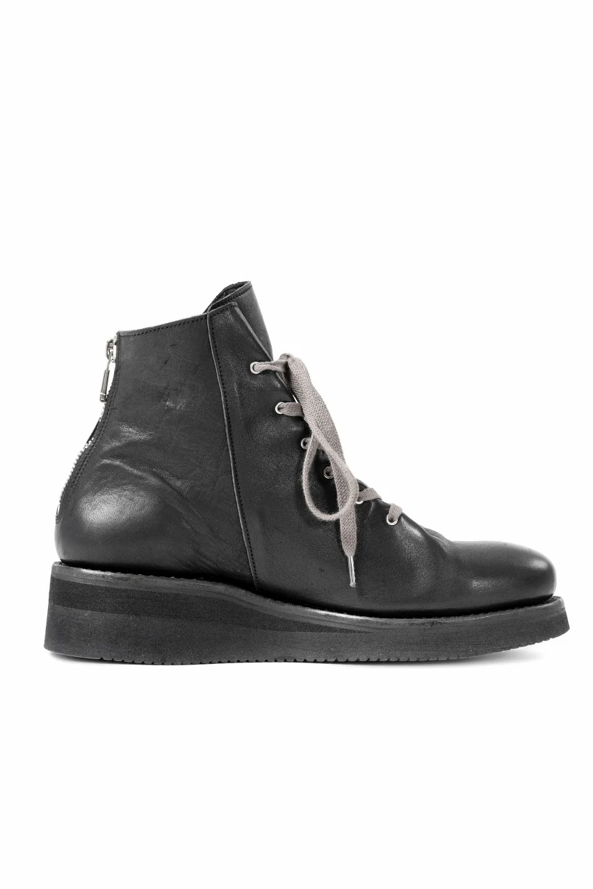 Portaille GATHERED BOOTS / BURNED HORSE (BLACK) - Image 4