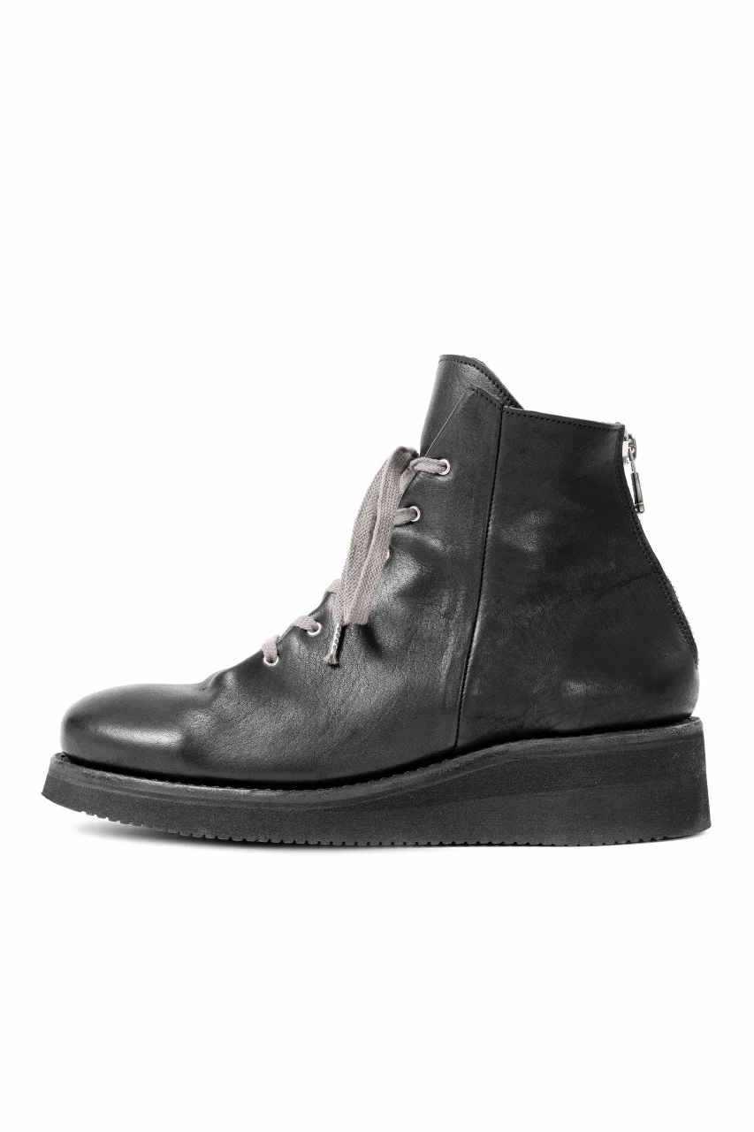Portaille GATHERED BOOTS / BURNED HORSE (BLACK) - Image 5