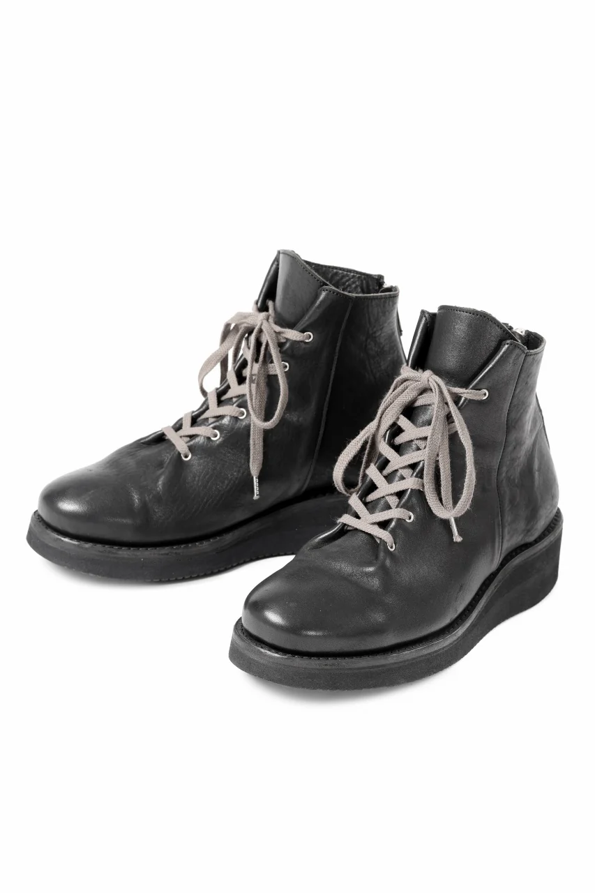 Portaille GATHERED BOOTS / BURNED HORSE (BLACK) - Image 6