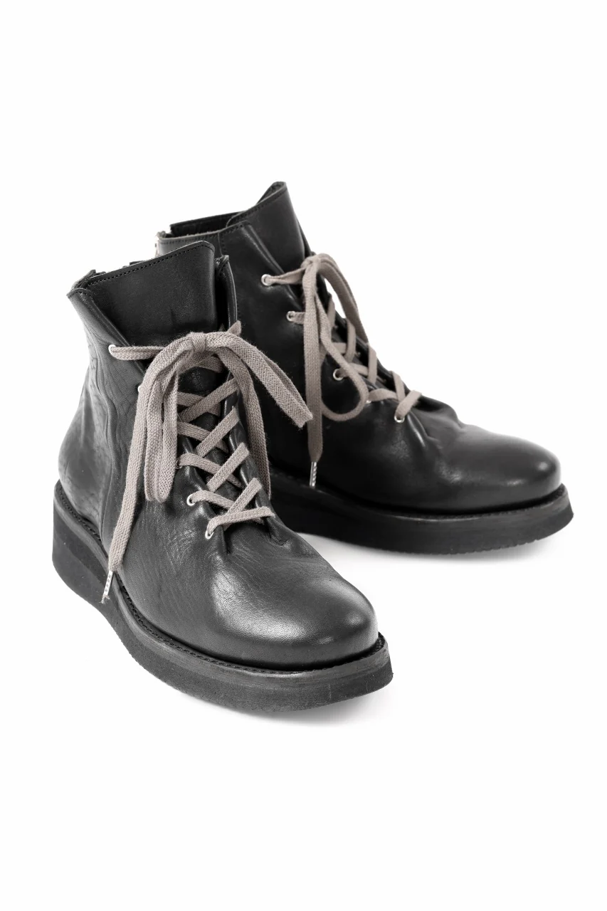 Portaille GATHERED BOOTS / BURNED HORSE (BLACK) - Image 9