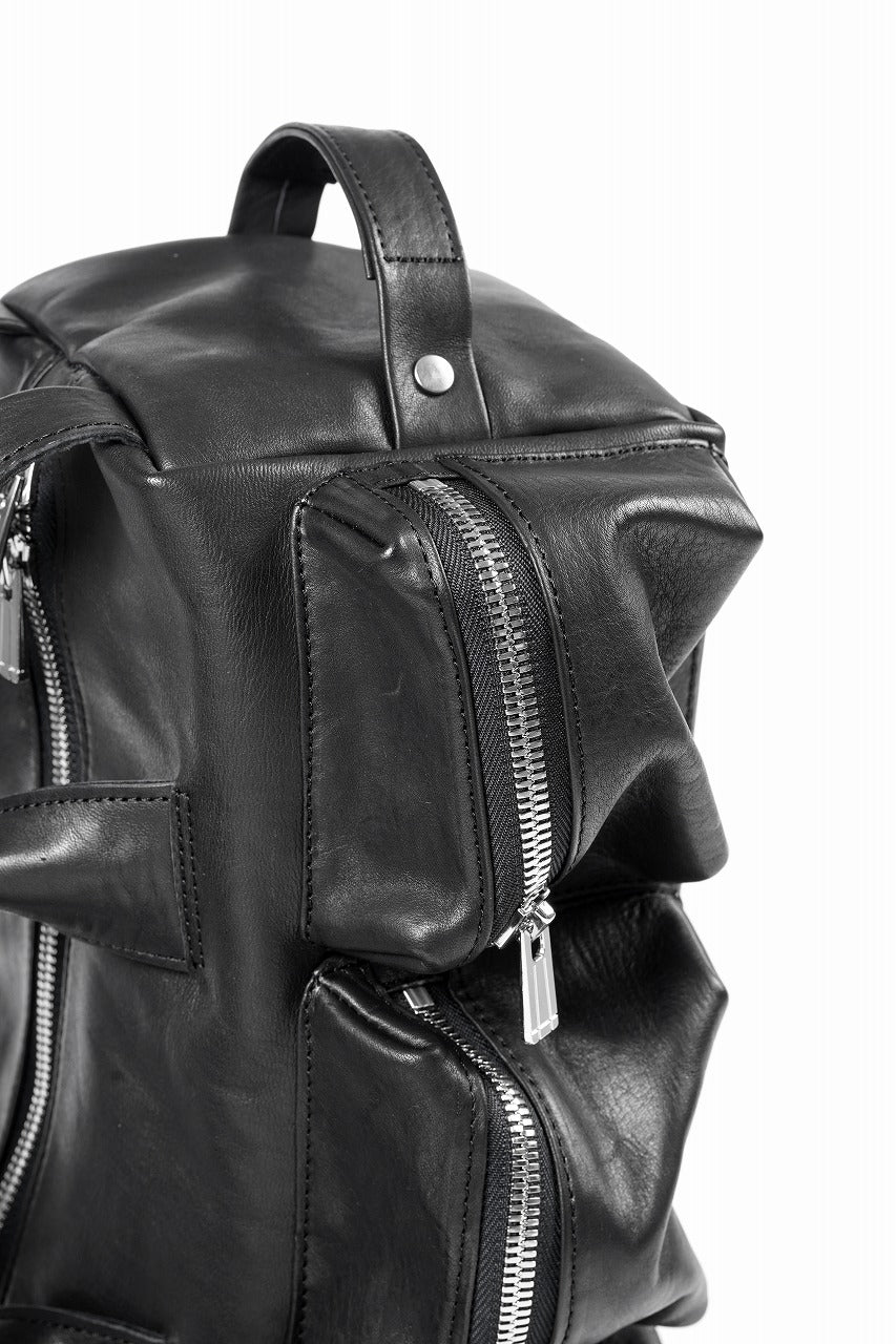 Portaille GP22 MILITARY BOSTON BAG / ROMA SOFT TANNED HORSE LEATHER (DEEP BLACK) - Image 17