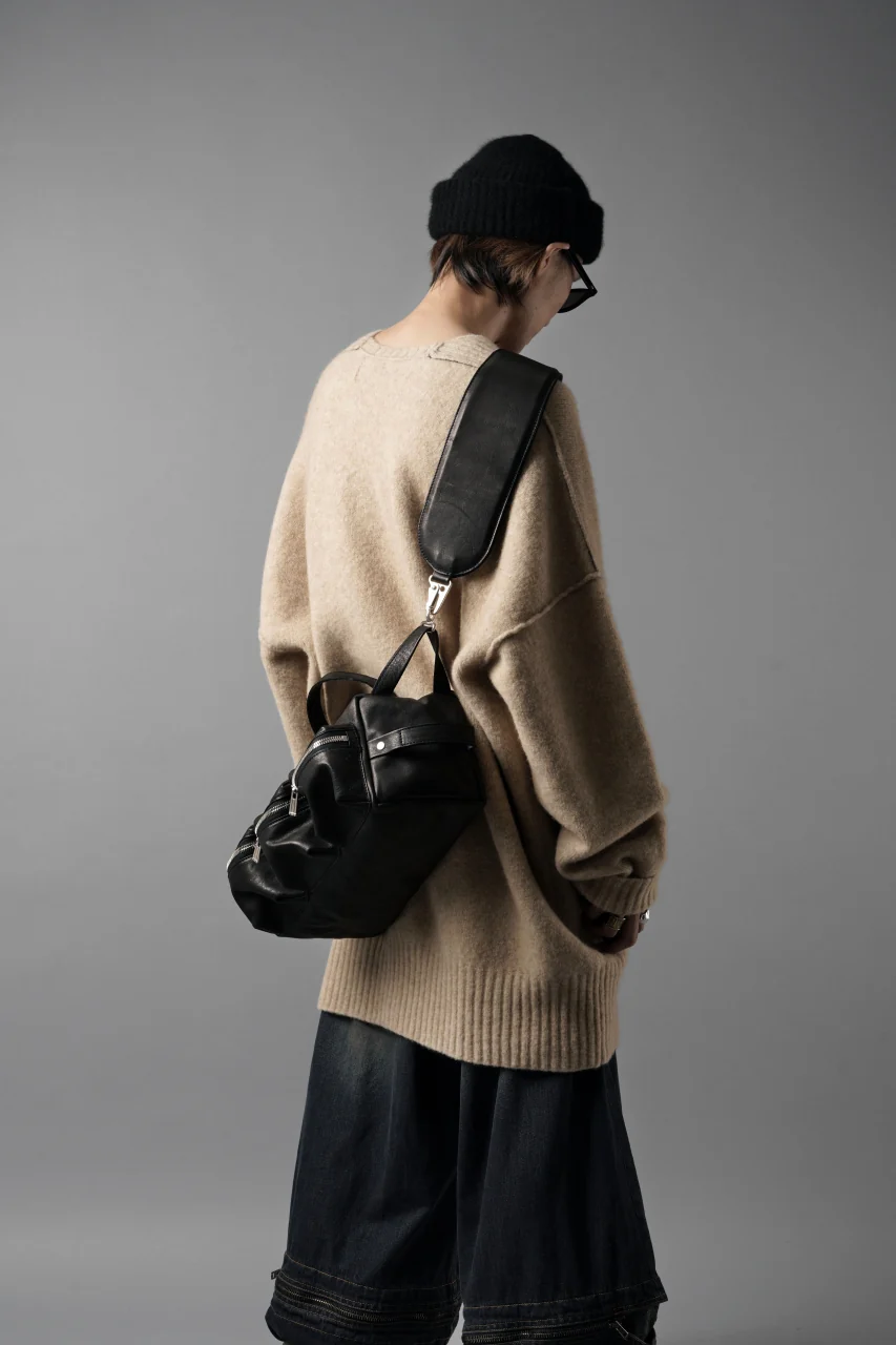 Portaille GP22 MILITARY BOSTON BAG / ROMA SOFT TANNED HORSE LEATHER (DEEP BLACK) - Image 26