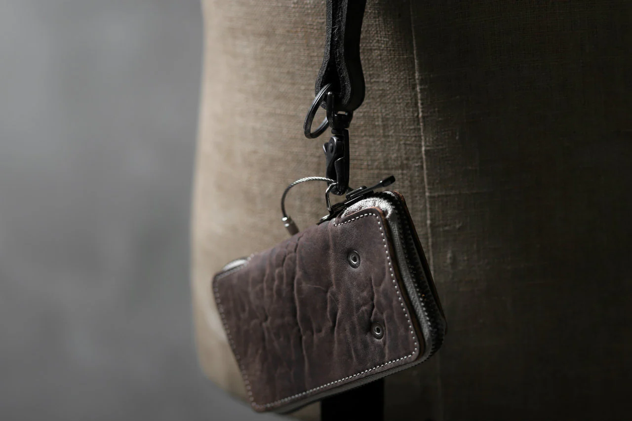Portaille "Limited Made" ZIP KEY CASE / Culatta Reverse (BROWN) - Image 18