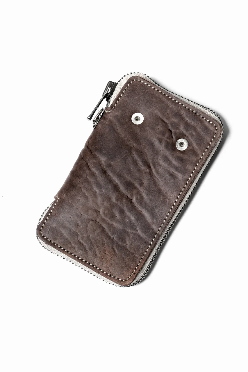 Portaille "Limited Made" ZIP KEY CASE / Culatta Reverse (BROWN) - Image 4