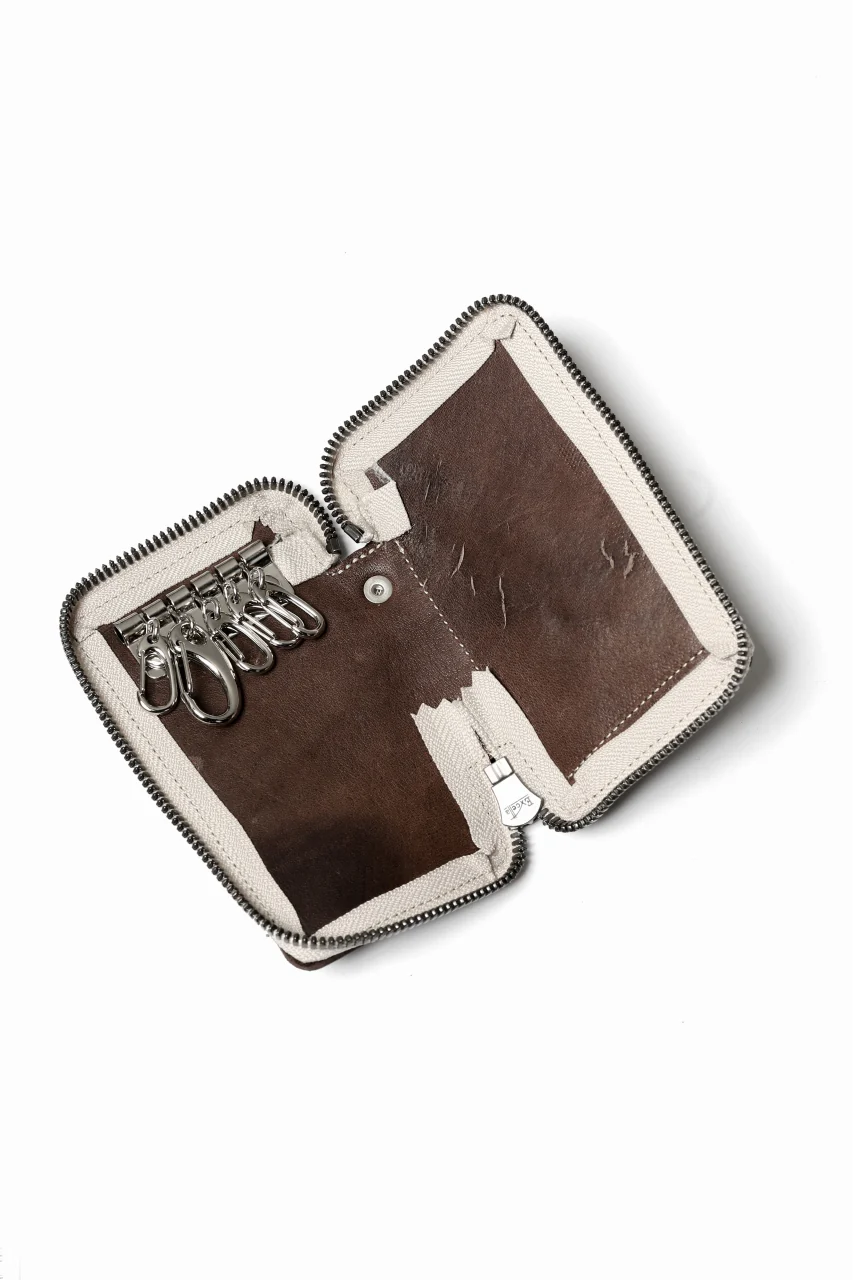 Portaille "Limited Made" ZIP KEY CASE / Culatta Reverse (BROWN) - Image 5