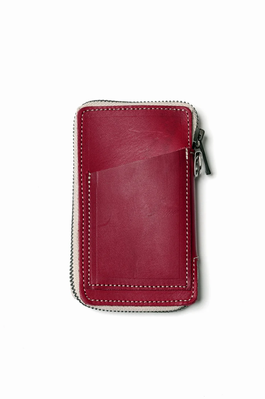 Portaille "Limited Made" ZIP KEY CASE / Elbamatt by TEMPESTI (RED) - Image 2
