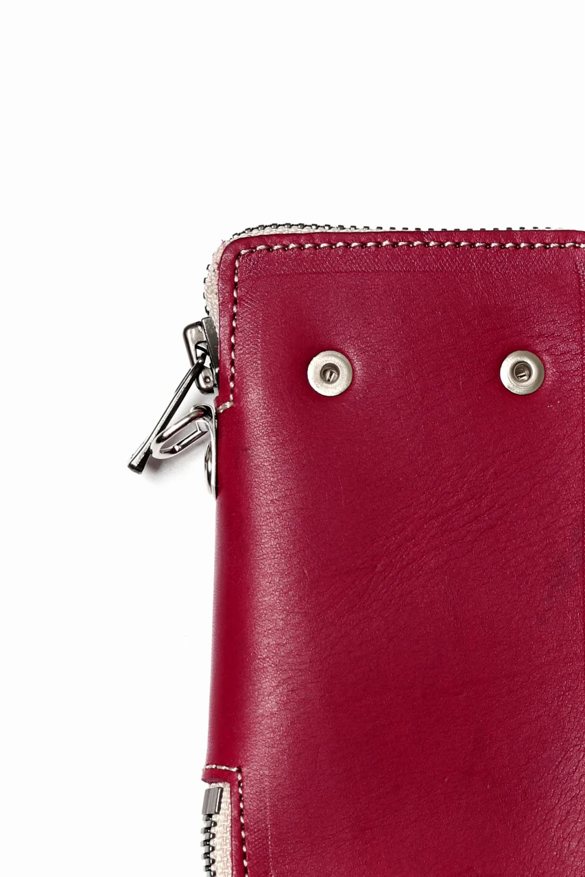Portaille "Limited Made" ZIP KEY CASE / Elbamatt by TEMPESTI (RED) - Image 5