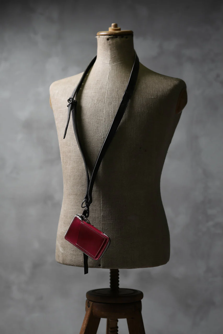Portaille "Limited Made" ZIP KEY CASE / Elbamatt by TEMPESTI (RED) - Image 9