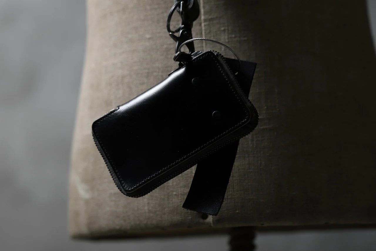 Portaille "Limited Made" ZIP KEY CASE / HORWEEN chromexcel (BLACK) - Image 16
