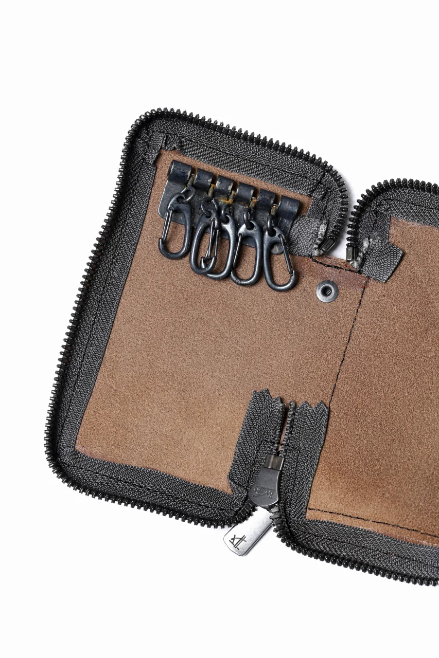 Portaille "Limited Made" ZIP KEY CASE / HORWEEN chromexcel (BLACK) - Image 6