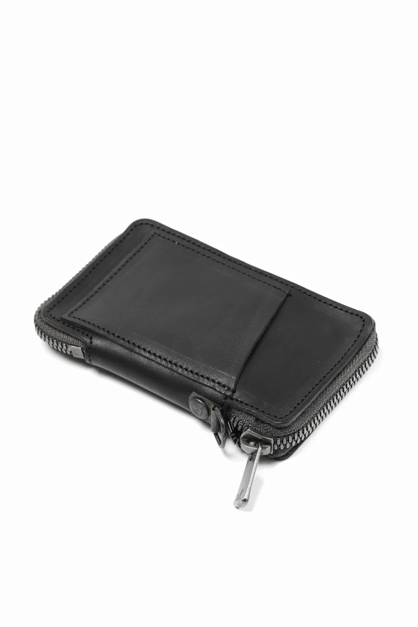 Portaille "Limited Made" ZIP KEY CASE / Italy Vachetta (BLACK) - Image 3