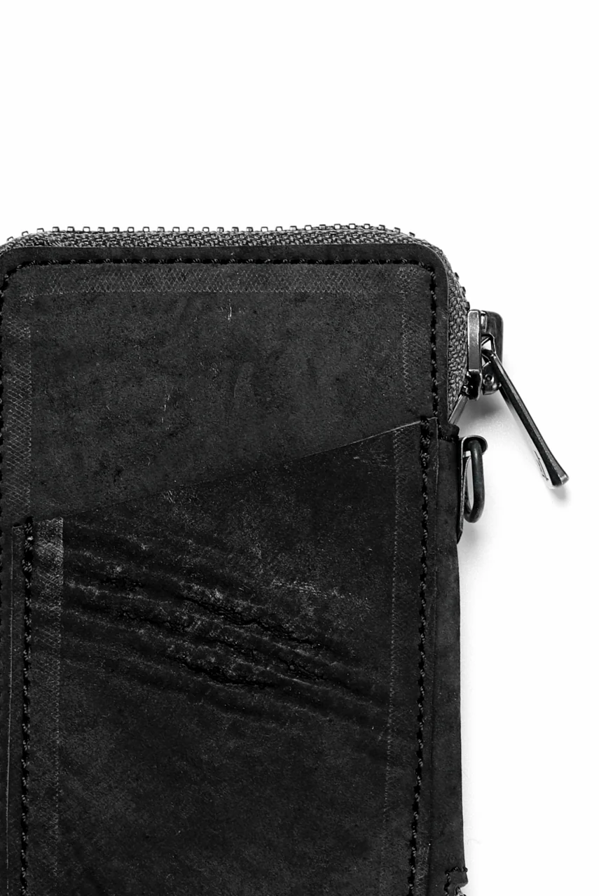 Portaille "Limited Made" ZIP KEY CASE / REVERSED CULATTA (BLACK-A) - Image 10