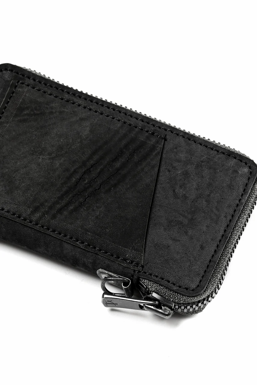 Portaille "Limited Made" ZIP KEY CASE / REVERSED CULATTA (BLACK-A) - Image 13