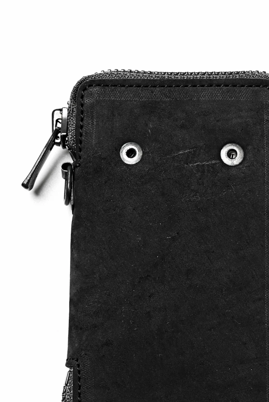 Portaille "Limited Made" ZIP KEY CASE / REVERSED CULATTA (BLACK-A) - Image 14