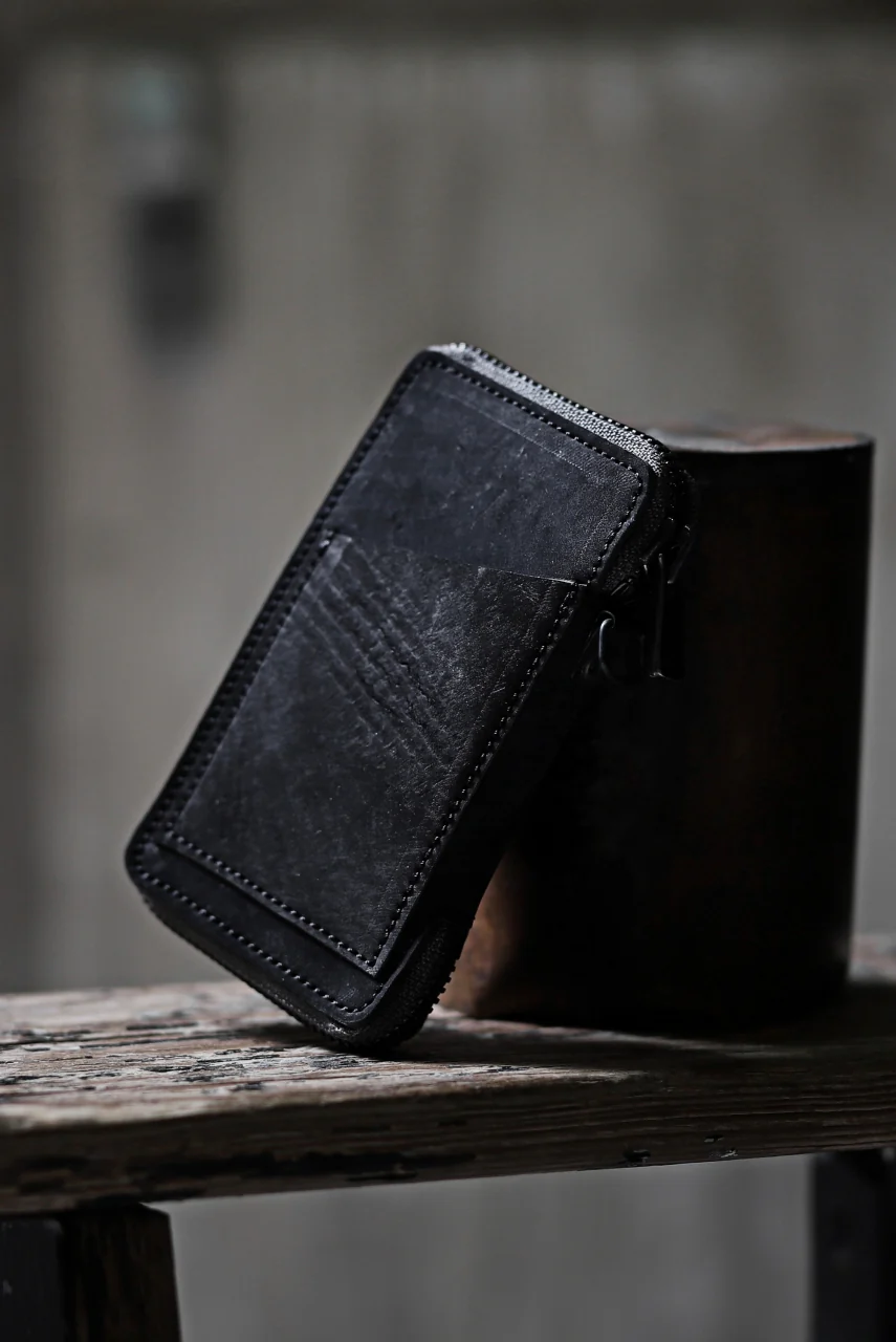Portaille "Limited Made" ZIP KEY CASE / REVERSED CULATTA (BLACK-A) - Image 21