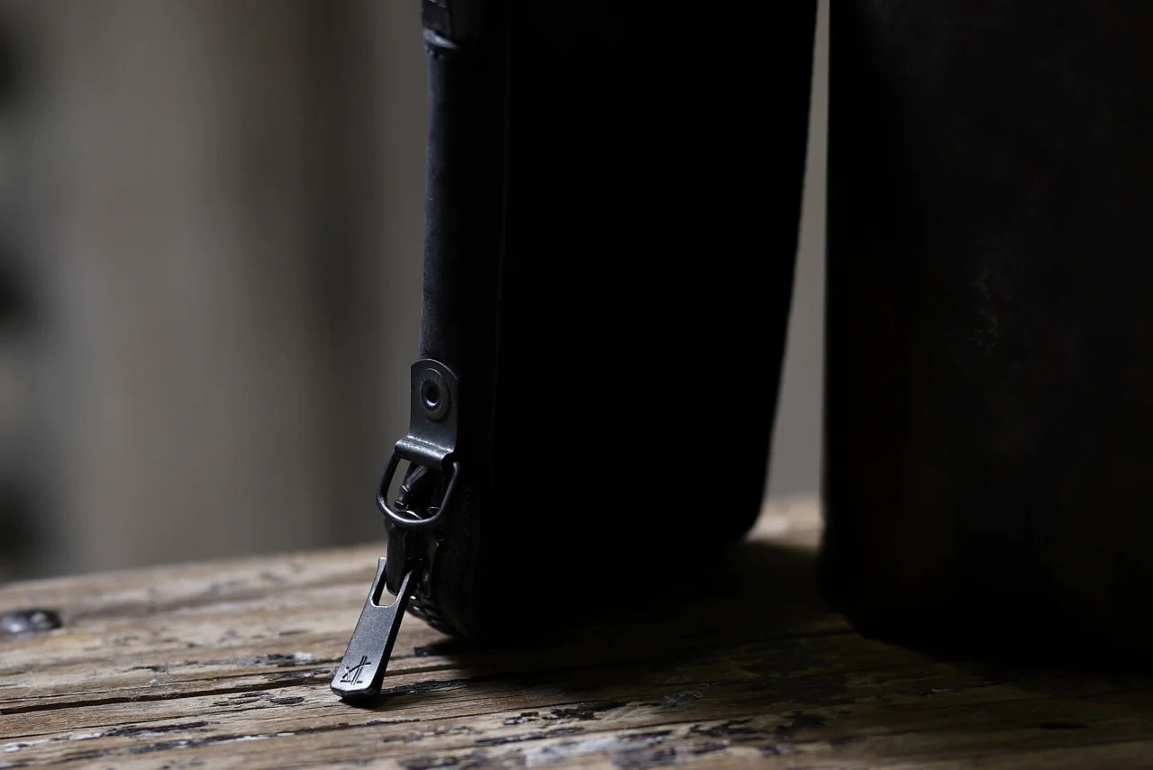 Portaille "Limited Made" ZIP KEY CASE / REVERSED CULATTA (BLACK-A) - Image 26