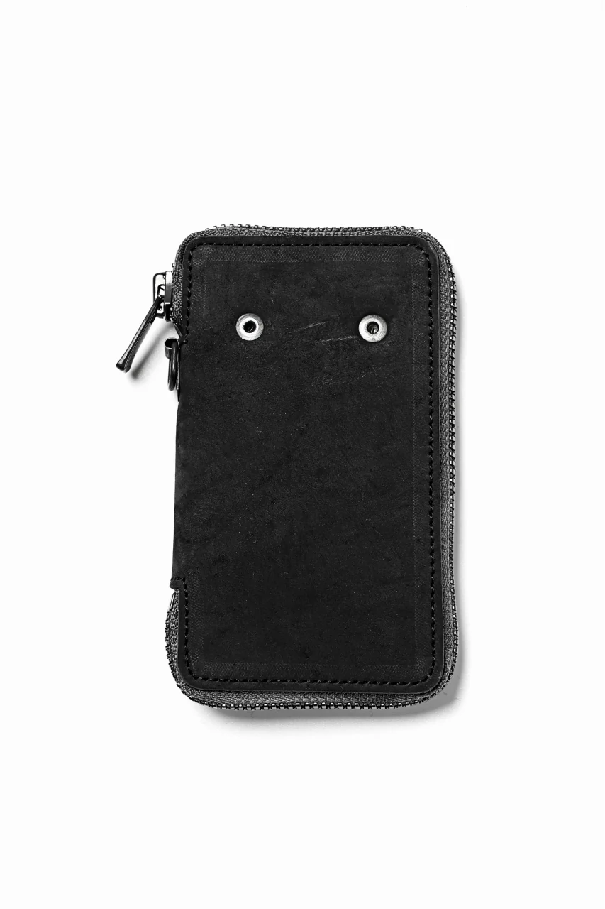 Portaille "Limited Made" ZIP KEY CASE / REVERSED CULATTA (BLACK-A) - Image 3