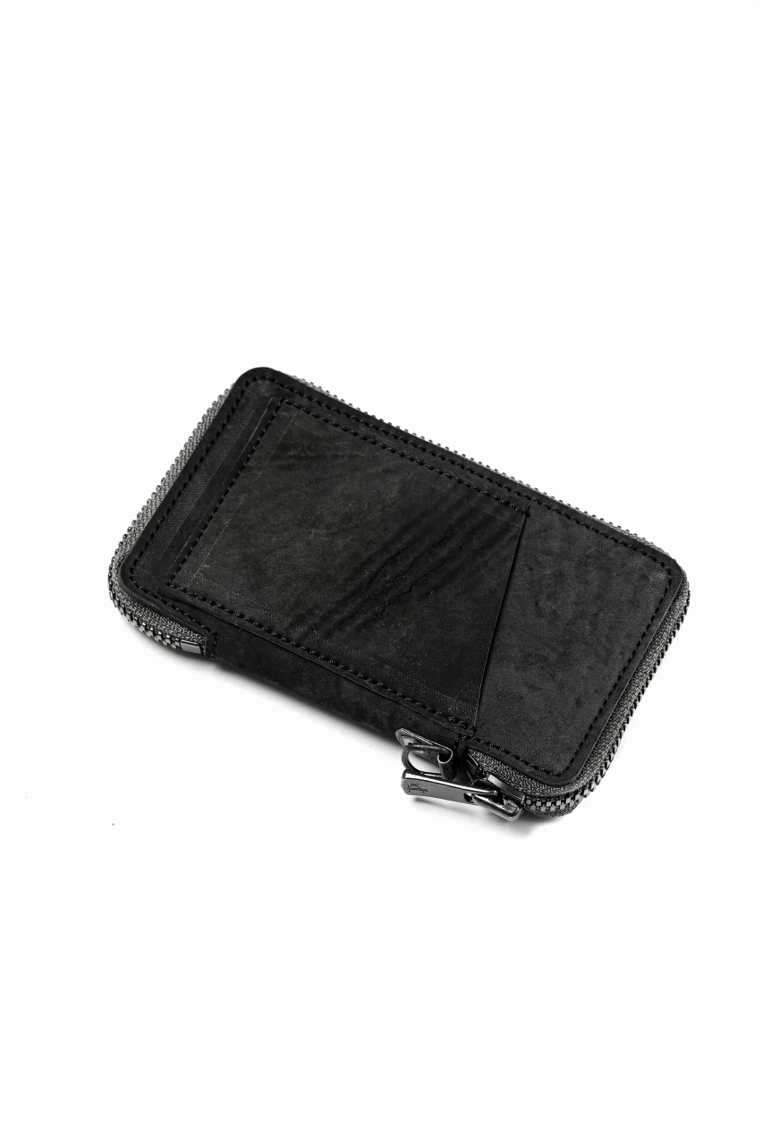 Portaille "Limited Made" ZIP KEY CASE / REVERSED CULATTA (BLACK-A) - Image 4