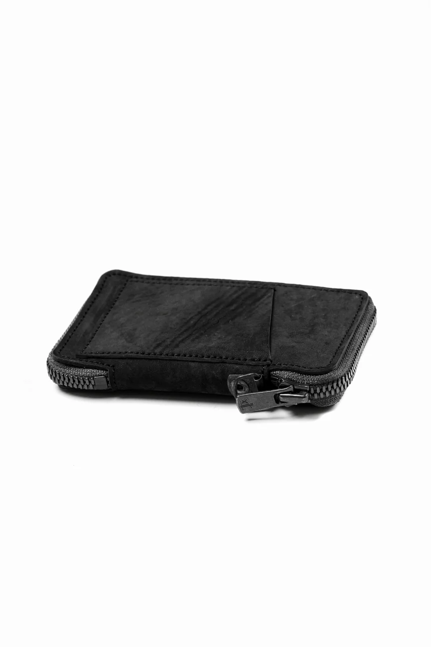 Portaille "Limited Made" ZIP KEY CASE / REVERSED CULATTA (BLACK-A) - Image 5