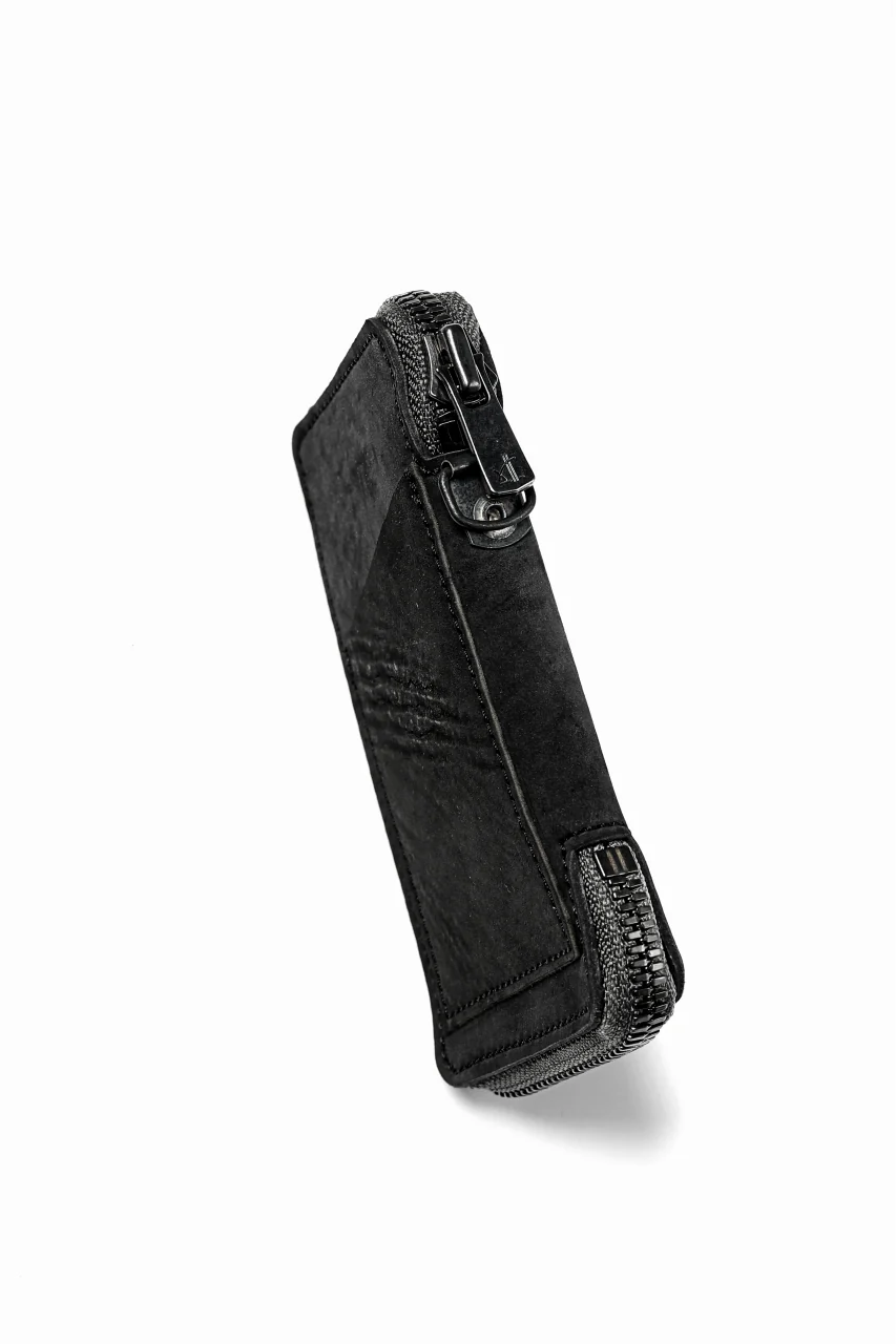 Portaille "Limited Made" ZIP KEY CASE / REVERSED CULATTA (BLACK-A) - Image 8