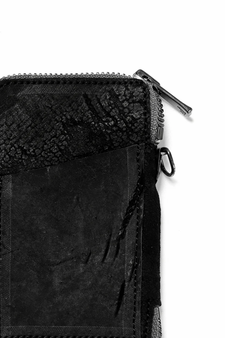 Portaille "Limited Made" ZIP KEY CASE / REVERSED CULATTA (BLACK-B) - Image 12
