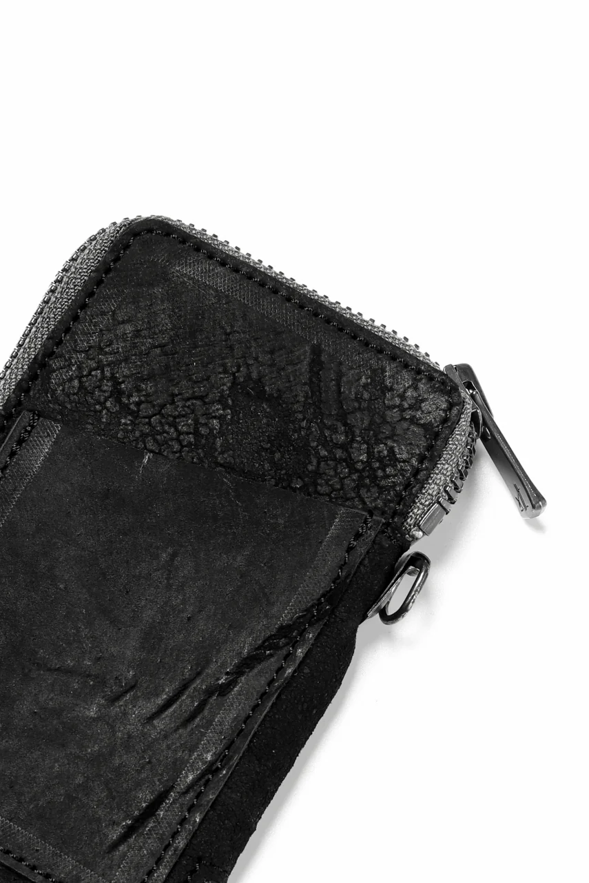 Portaille "Limited Made" ZIP KEY CASE / REVERSED CULATTA (BLACK-B) - Image 13