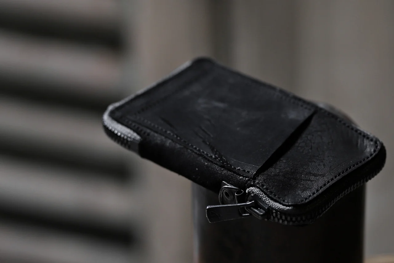 Portaille "Limited Made" ZIP KEY CASE / REVERSED CULATTA (BLACK-B) - Image 23