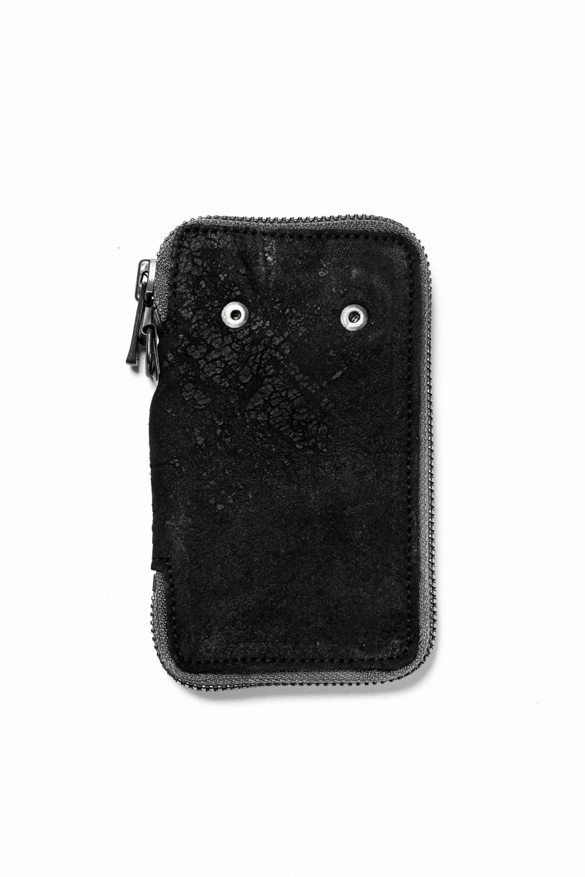 Portaille "Limited Made" ZIP KEY CASE / REVERSED CULATTA (BLACK-B) - Image 3