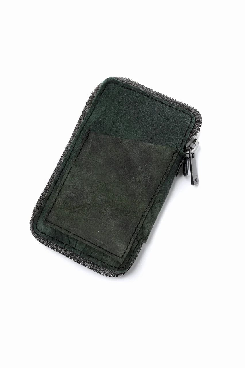 Portaille "Limited Made" ZIP KEY CASE / REVERSED CULATTA (DARK GREEN) - Image 2