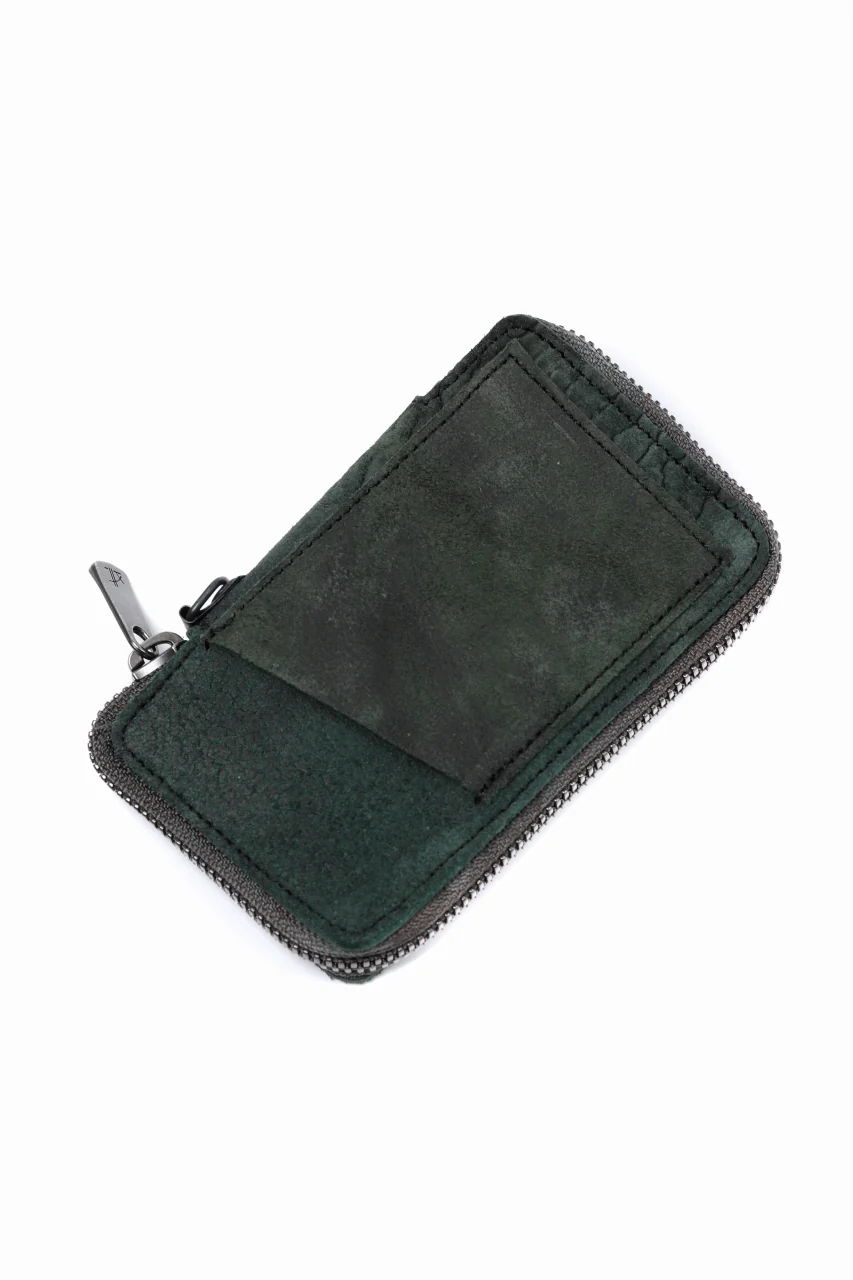 Portaille "Limited Made" ZIP KEY CASE / REVERSED CULATTA (DARK GREEN) - Image 4