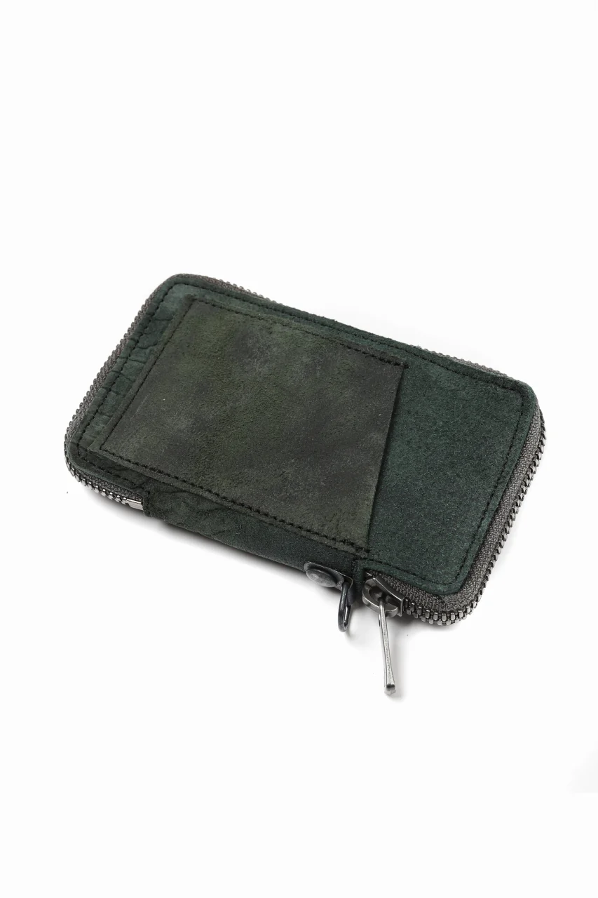 Portaille "Limited Made" ZIP KEY CASE / REVERSED CULATTA (DARK GREEN) - Image 5