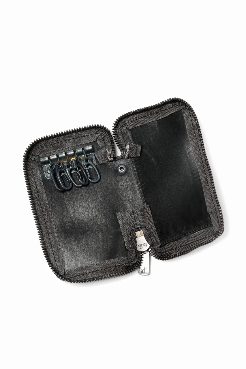 Portaille "Limited Made" ZIP KEY CASE / REVERSED CULATTA (DARK GREEN) - Image 9