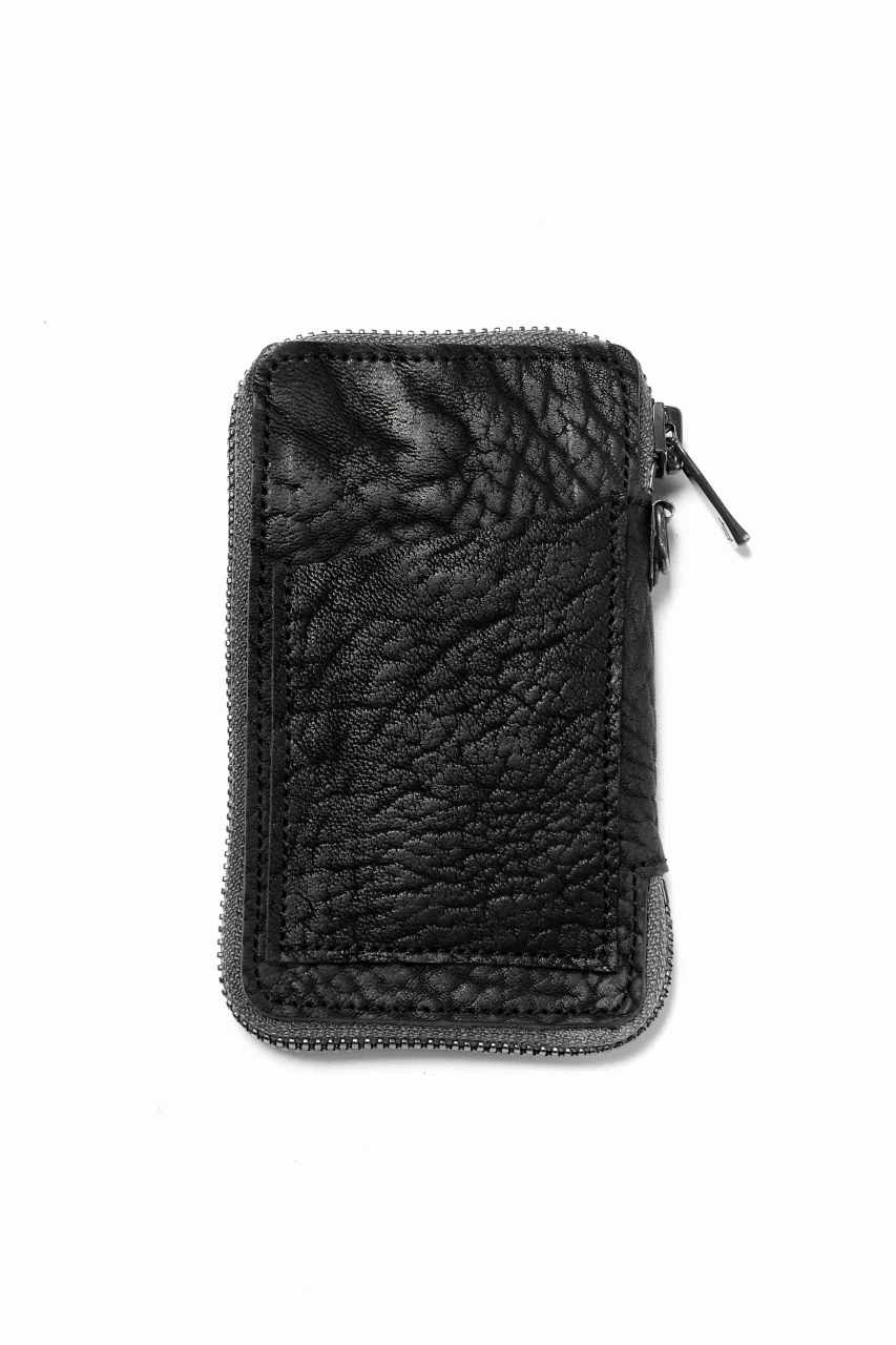 Portaille "Limited Made" ZIP KEY CASE / ROUGH BULL (BLACK)