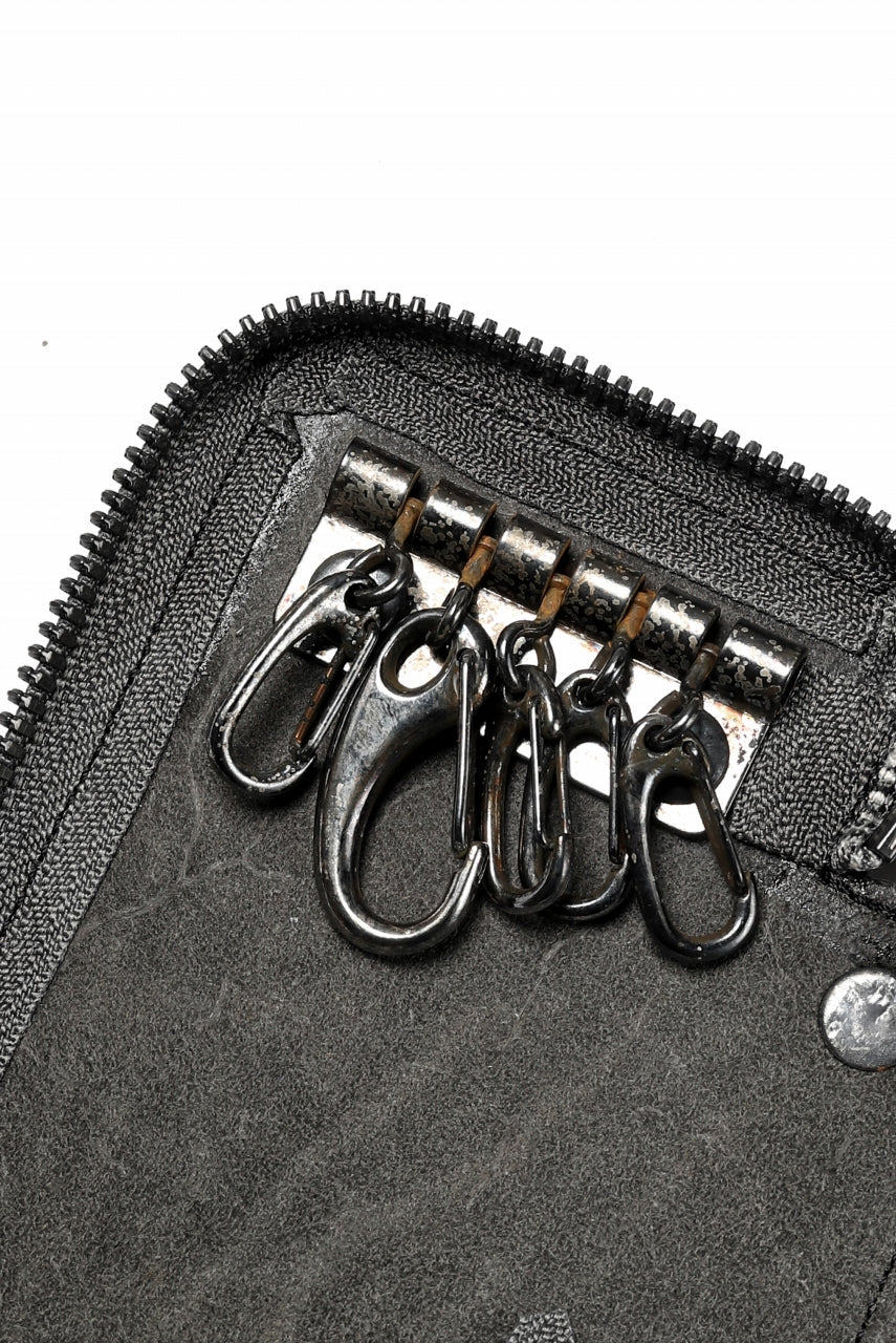 Portaille "Limited Made" ZIP KEY CASE / ROUGH BULL (BLACK) - Image 12