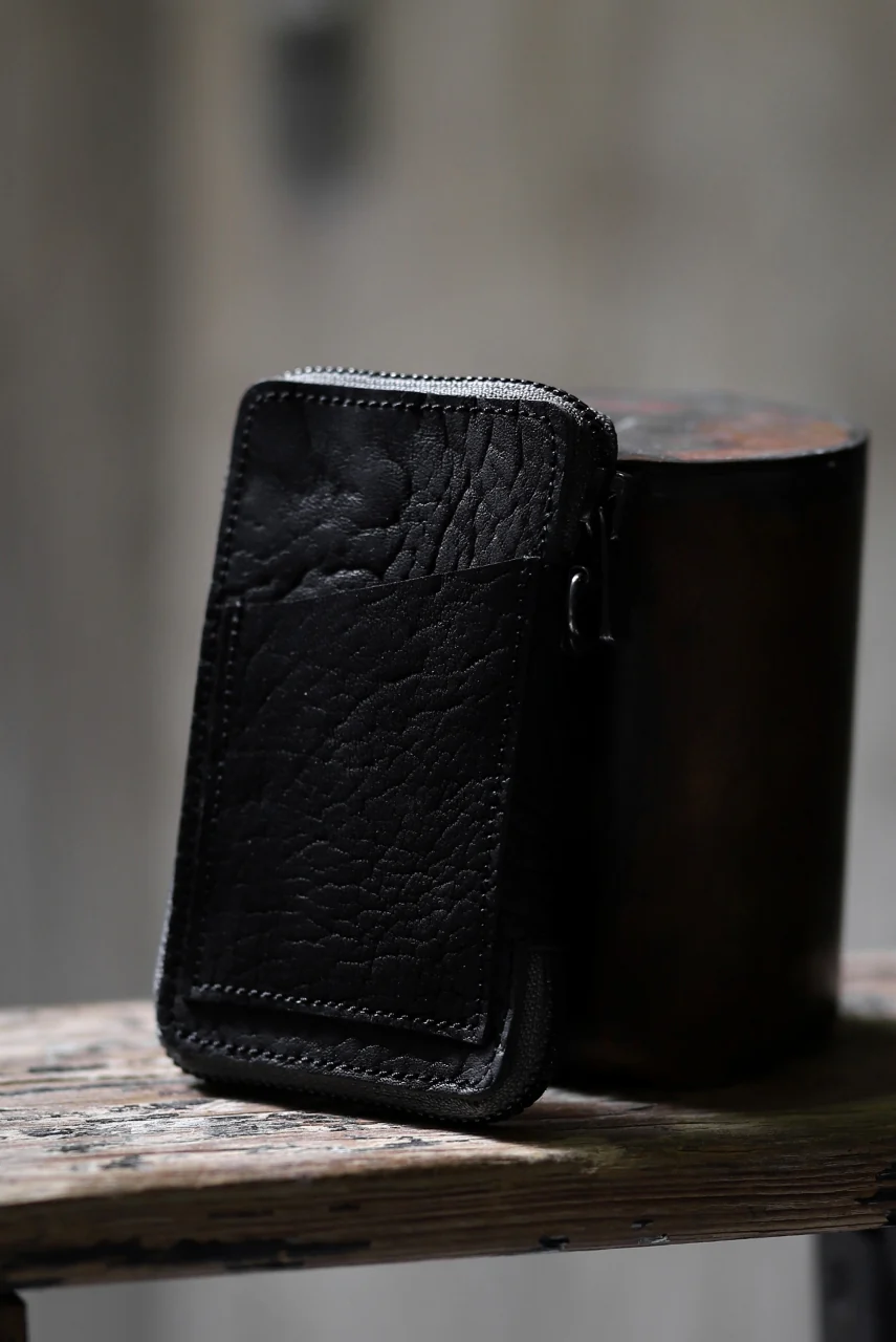 Portaille "Limited Made" ZIP KEY CASE / ROUGH BULL (BLACK) - Image 16