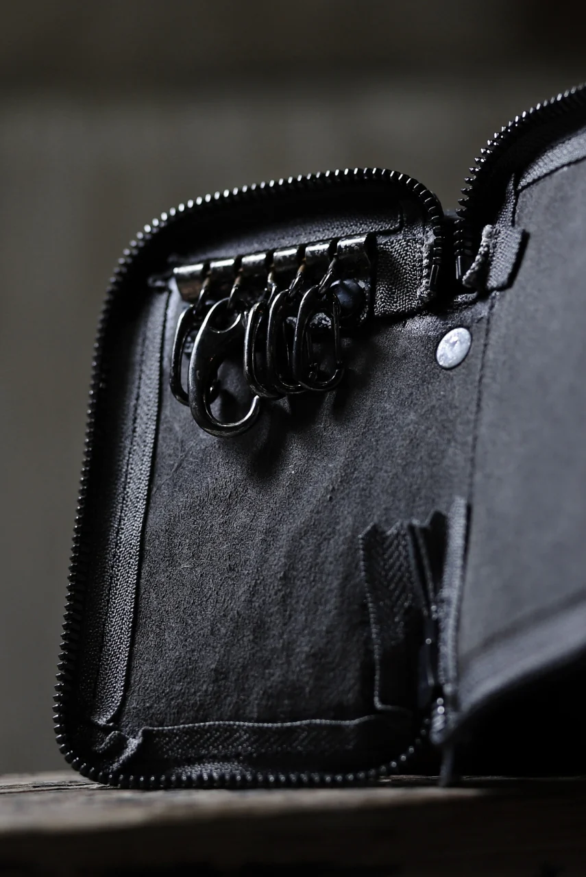 Portaille "Limited Made" ZIP KEY CASE / ROUGH BULL (BLACK) - Image 18