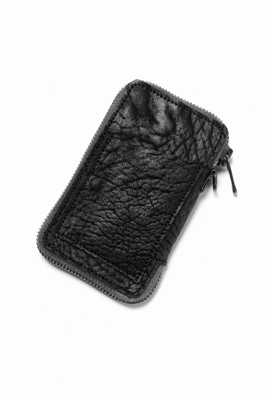 Portaille "Limited Made" ZIP KEY CASE / ROUGH BULL (BLACK) - Image 2