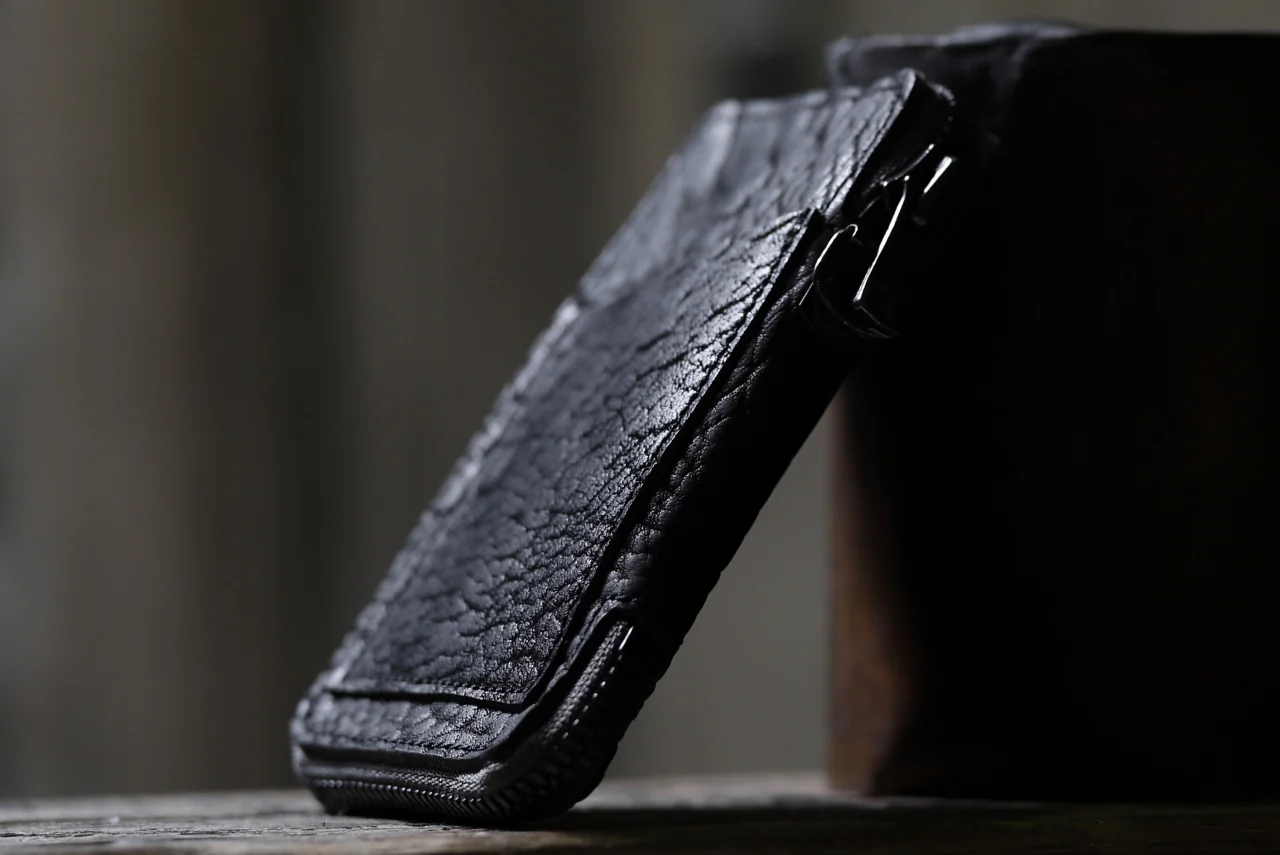 Portaille "Limited Made" ZIP KEY CASE / ROUGH BULL (BLACK) - Image 22