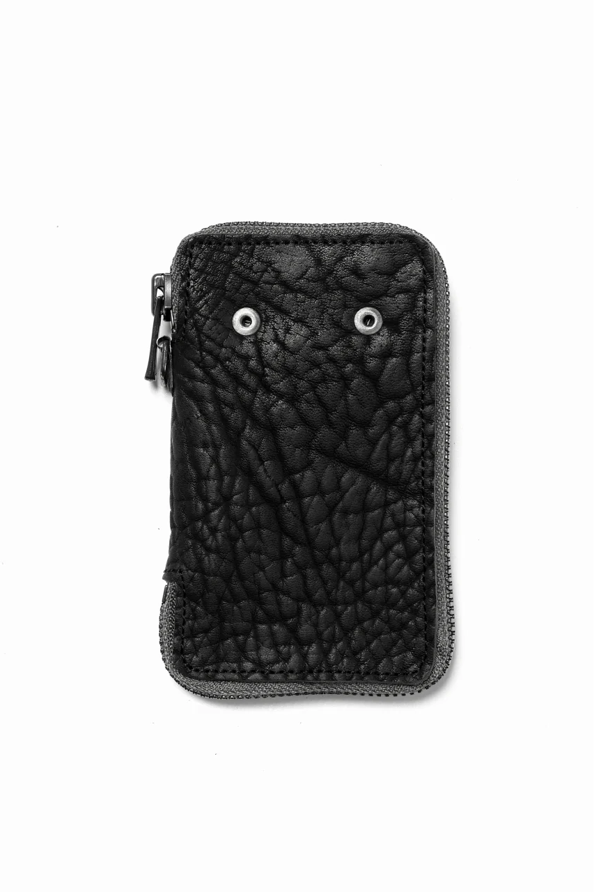 Portaille "Limited Made" ZIP KEY CASE / ROUGH BULL (BLACK) - Image 3