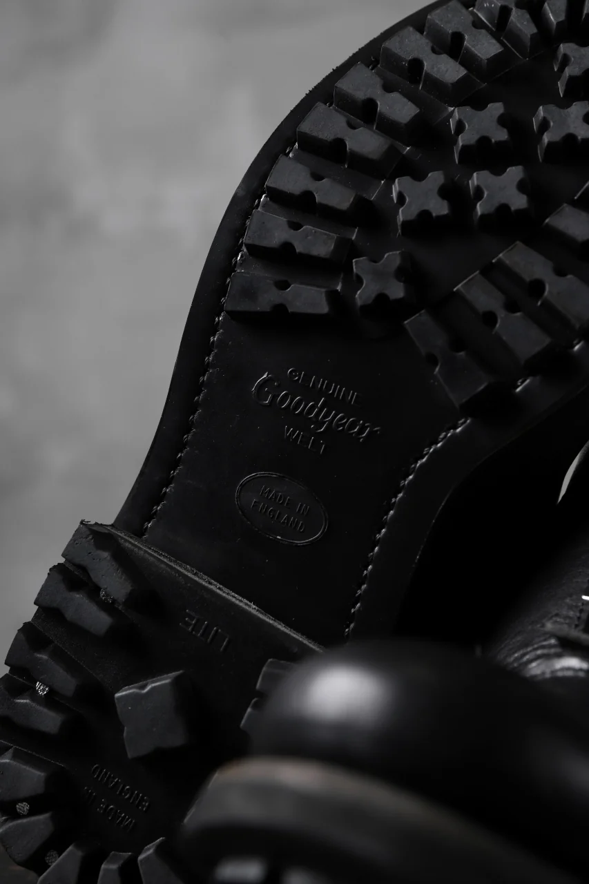Portaille "one make" Albert Front Zip Boots (Vachetta TCG) / BLACK) - Image 10