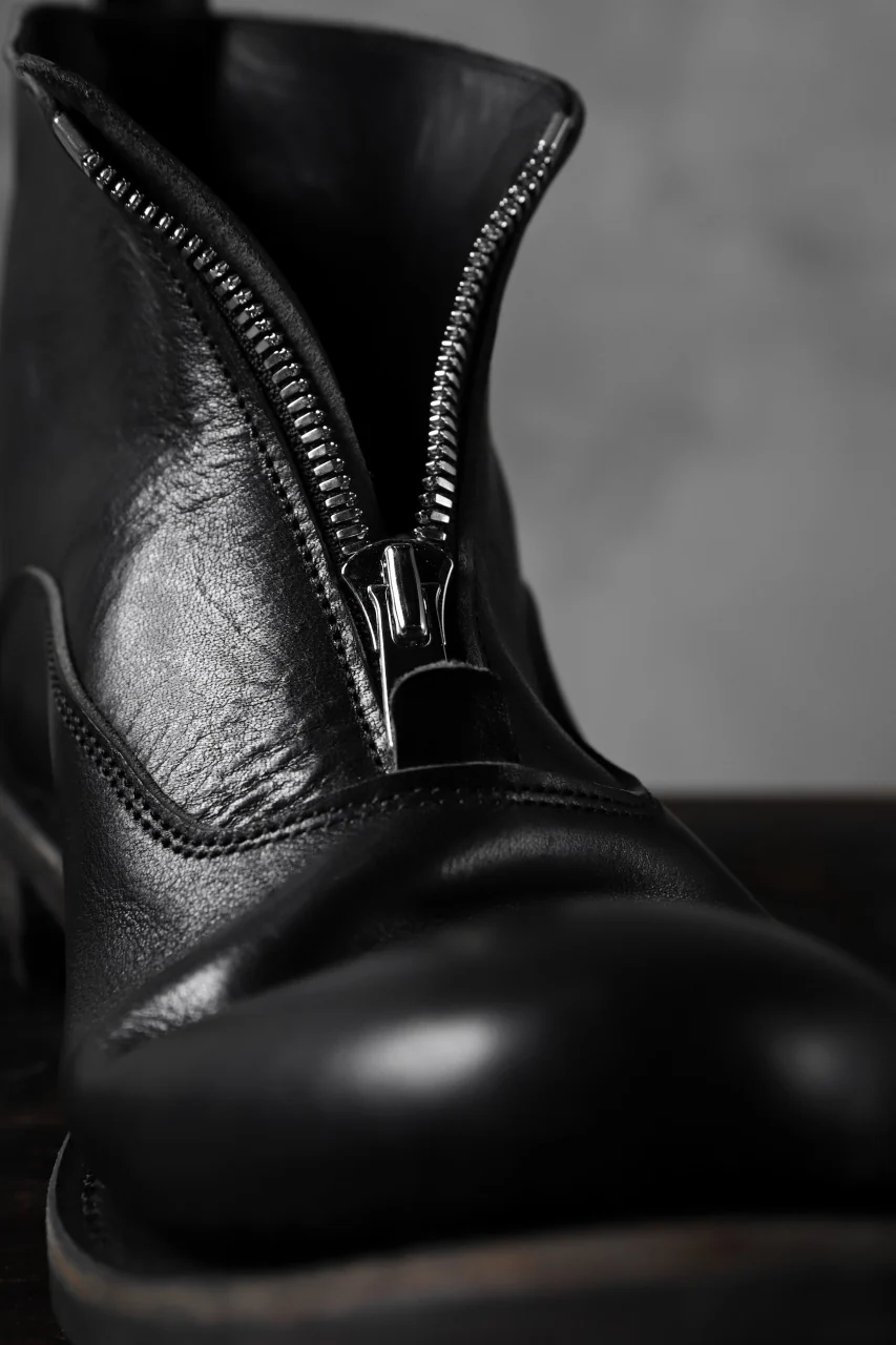 Portaille "one make" Albert Front Zip Boots (Vachetta TCG) / BLACK) - Image 15